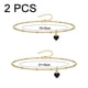 thumbnail image 2 of Pulseras y Tobilleras de Cadena de Acero Inoxidable para Hombre Mujer, Pulsera (15+5cm), Tobillera (21+5cm) Ajustable, 2 of 6