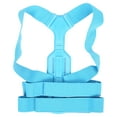 thumbnail image 1 of Corrector de postura para la parte superior de la espalda, soporte de clavícula, enderezador de espalda azul ajustable para niños L, 1 of 14