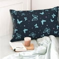 thumbnail image 4 of Fotbe Beautiful Butterflies Funda de Almohada Decorativa Estilo Occidental, Lujo en Algodón, Fundas para Almohadas King, Cojín Estampado para Decoración del Hogar-20"x30", 4 of 6