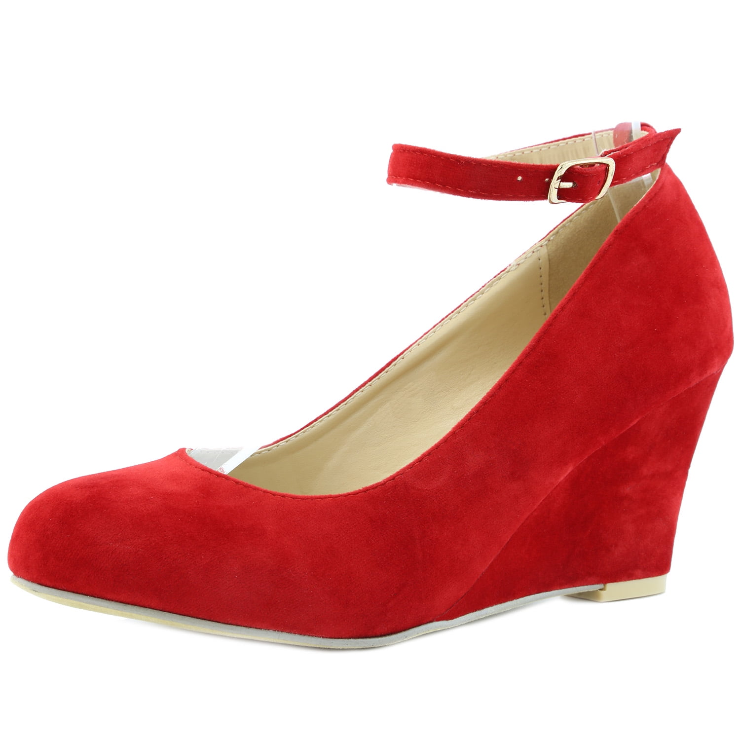 Women's DailyShoes Ankle Wrap Wedge 