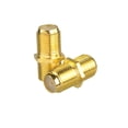 thumbnail image 2 of paquetes de adaptador de extensión de cable de conector coaxial RG6 tipo F chapado en oro Ormromra YQ-2506, 2 of 5