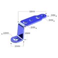 thumbnail image 5 of Soporte de montaje para faros delanteros azul, soporte universal para espejo retrovisor de motocicleta de aleación de aluminio Soporte de montaje para faros delanteros de motocicleta, 5 of 5
