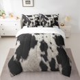 thumbnail image 2 of Homewish Teens Cow Print 7-Piece Twin Bedding Sets,Black White Bedding Comforter Set,Farmhouse Animal Print Breathable Sheet Sets,Luxury Bedroom Decor,Reversible, 2 of 8