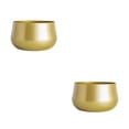 thumbnail image 4 of Billuyoard 2 Pcs Gold Metal Flower Pot Organizer Decorative Hole, Room Floor Storage with Vase Outdoor Wedding Display Living oro 18 cm * 16 cm * 10.5 cm 2piezas, 4 of 4