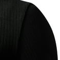 thumbnail image 6 of WREESH Men's Casual Solid Fashion Pullover with Three Button Ribbed Stripe, Short Sleeve T-Shirt Top for Stylish Comfort Black, 6 of 9