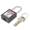 thumbnail image 1 of Candado de acero, candados de seguridad de 1,5 pulgadas Cerradura de seguridad de acero Cerradura de seguridad impulsada por rendimiento, 1 of 8