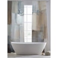 thumbnail image 5 of Blue Grey Art Sheer Curtains 96 Inch Length 2 Panels Set, Vintage Painting Abstract Retro Art Voile Window Treatment Semi Sheer Long Curtains Drapes for Bedroom/Living Room/Kitchen 52"x96"x2, 5 of 7