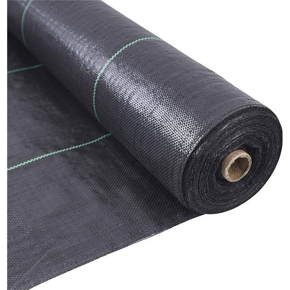 Garden Weed Barrier Landscape Fabric 5 x 10Ft Heavy-Duty Weed Barrier Fabric Garden Landscaping Fabric Roll Weed Cloth Ground Cover Woven for Yard, Flower Bed, Garden
