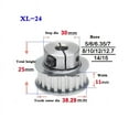 thumbnail image 2 of 1Pcs XL 15Tooth-25Tooth Synchronous Wheel Clamping Type Timing Belt Pulley Width 11mm Bore 5-15mm ,Easy Installation, 2 of 5