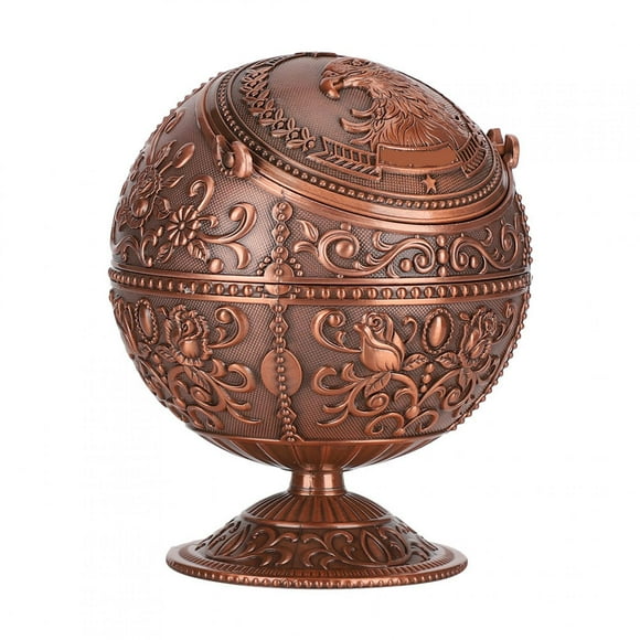 Windproof Ashtray With Lids Metal Portable Ashtray, Vintage Ashtray, Cigarettes Ashtray Indoor Outdoor For Tabletop