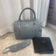 thumbnail image 4 of Z@V 2023 Nuevo patrón de lichi negro Bolso bandolera de cuero genuino para mujer Bolso tipo cubo, 4 of 5