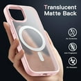 thumbnail image 5 of JETech Magnetic Case for iPhone 15 6.1-Inch Compatible with MagSafe, Translucent Matte Back Slim Shockproof Phone Cover (Pink), 5 of 6