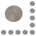 thumbnail image 3 of Billuyoard Manteles individuales para de comedor, resistentes y duraderos, antideslizantes, de amplia aplicación, redondos, color gris claro Gris claro 10Conjunto, 3 of 6