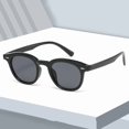 thumbnail image 2 of Retro Sunglasses Korean Fashion Simple Lightweight Eyewear with Resin Lens and PC Frame Street Shot Look Frame Width, 2 of 4