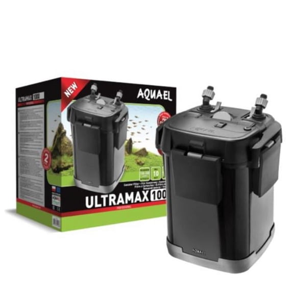 Aquael Ultramax 1000 Canister Fish Tank Filter - Aquarium Sponge Filter System - Large Aquarium Water Filter Pump 25-75 Gallons