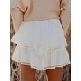 thumbnail image 3 of YATELLE Womens Skorts Summer Casual Boho Flowy Shorts High Waist Mini Skirts Ruffle Tiered Golf Tennis, 3 of 5