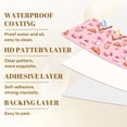 thumbnail image 6 of Pink Peel and Stick Wallpaper Pink Sweet Treats Cupcakes Macarons Croissants Spring Wall Mural 23.6in x 9.8ft Self Adhesive Removable Wall Paper Renter Friendly Wallpaper for Girls Bedroom Nursery, 6 of 8