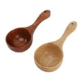 thumbnail image 2 of Wooden Soup Ladles, 2pcs Soup Spoon Safe Long Handle  for Home, 2 of 8
