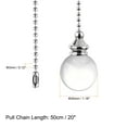 thumbnail image 6 of Uxcell Ceiling Fan Pull Chain Ornament Lighting Accessories Crystal Ball Pendant Clear, 6 of 6