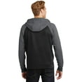 thumbnail image 2 of SPORT-TEK SPORT-WICK VARSITY FLEECE FULL-ZIP HOODED JACKET F20, 2 of 2