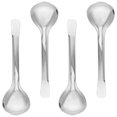 thumbnail image 4 of GOOHOCHY 4 cucharas de metal para servir, cucharones de sopa de acero inoxidable, cucharas de sopa de cocina, cucharas de acero inoxidable, cucharas para ollas calientes, cucharas para fideos, 4 of 8