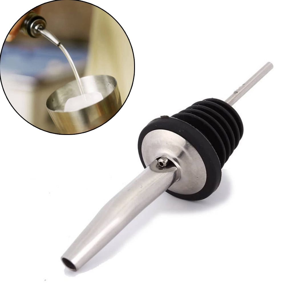 1/3/6 Pack Wine Pourer Stainless Steel Olive Oil Dispenser Spout Bottle