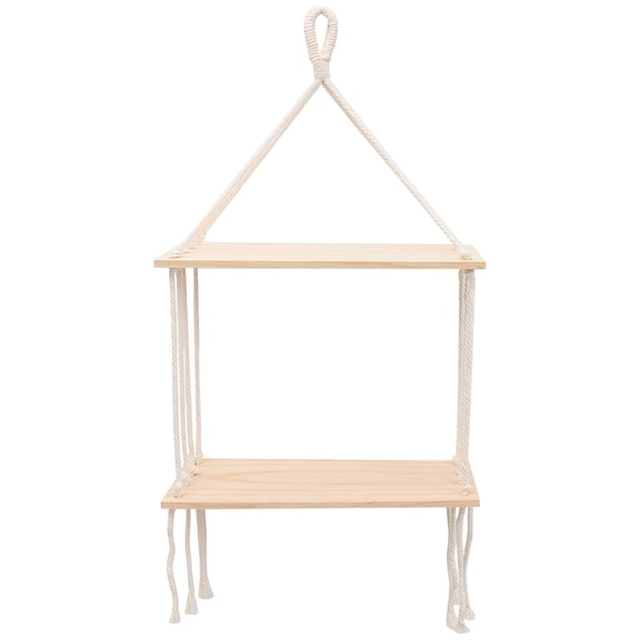 WORGEOUS White Floating Shelves Decorative Wall Mounted Shelf Unit for Home Storage and Display, Beige Gloss Finish