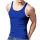 thumbnail image 1 of Hombres Camisetas de Verano de Punto de Raya Vertical Deportes de Fitness Cuello Redondo Camiseta, 1 of 7