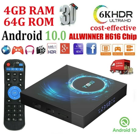 XGODY T95 Android 10.0 OS 4+64G 6K 3D Quad Core Smart TV BOX 5G WIFI USB2.0 H616 2022