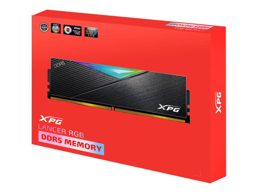 XPG LANCER RGB DDR5 5200 16GB×2 XPG LANCER RGB 32GB (2 x 16GB) PC5-41600 (DDR5-5200) UDIMM Memory