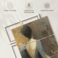 thumbnail image 6 of Elephant Stock Opening Night I Wall Art - Vertical Multi Panel Canvas - Living Room Wall Decor - People Multi Panel - Brown And Black Decor By Albena Hristova - 48" x 74", 6 of 8
