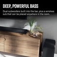 thumbnail image 5 of Barra de sonido Yamaha True X Bar 50A Dolby Atmos con subwoofer inalámbrico, Wi-Fi, transmisión de música, sonido envolvente inalámbrico opcional (negro), 5 of 5
