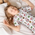 thumbnail image 5 of Balery Cute Christmas Hat Penguin A Conjunto de Pijama Infantil de Manga Corta con Estampado – Ropa de Dormir de Algodón Suave-Large, 5 of 5