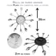 thumbnail image 5 of Reloj de Pared Grande QZ con cubiertos Plata 36 cms x 2 cms, 5 of 5