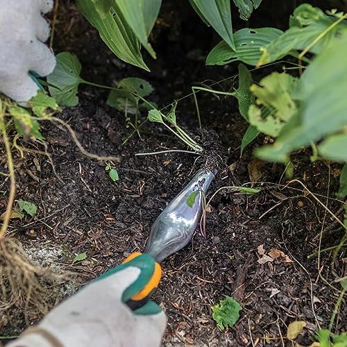 Ergo Weeder Tool for Weeding, Heavy Duty Gardening Hand Tool with Ergonomic Handle and Hanging Hole for Storage, Remove Weeds and Roots like Dandelions and Thistles