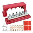thumbnail image 2 of Abbracc Power Distribution Block High Current 12-48V for Boat Marine Automotive red, 2 of 8