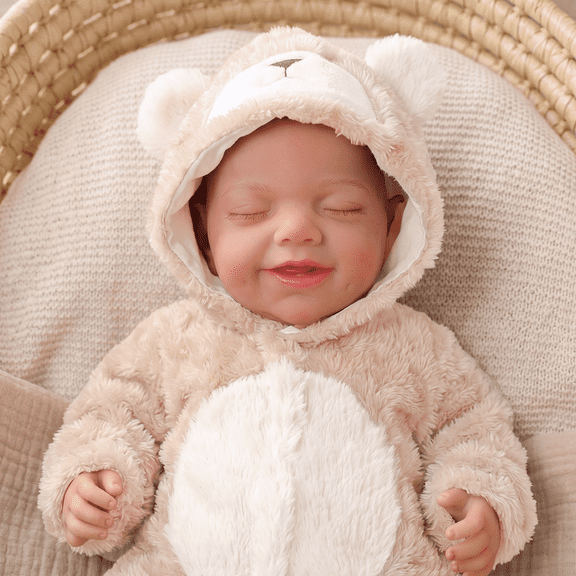 RSG Realistic Reborn Baby Dolls – 20-Inch Real Life Sleeping Newborn Baby Doll, Lifelike Doll with Weighted Soft Body, Handmade Gift Toy with Accessories for Kids Age 3