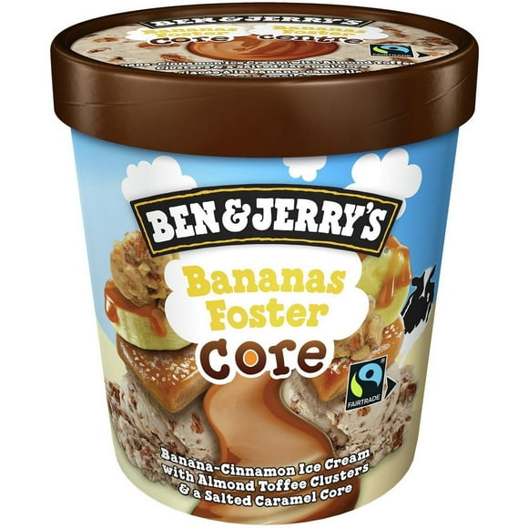 Ben & Jerry's Bananas Foster Core Ice Cream, 473ml, 473 ml