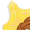thumbnail image 5 of Disney Princess Belle Toddler Girls Tank Top French Terry Shorts Set Yellow 4T, 5 of 5