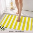 thumbnail image 3 of Yellow Striped Door Mat&nbsp;Indoor Outdoor Entrance, Non Slip Rug for Kitchen Bathroom Entryway Rug, Modern Farmhouse Yellow White Stripes Washable Doormat Floor Mat 24x36 Inch, 3 of 8