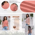 thumbnail image 3 of SUNBS Blouses for Women Short Sleeve Lace Tops Dressy Casual Tees, Sizes S-2XL, 3 of 9
