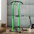 thumbnail image 4 of SOGES Height Adjustable Power Tower Dip Stands Pull up Bar Strength Training for Home Gym Green, 4 of 8