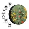thumbnail image 4 of Salouo Botanical Garden With Cats Print Spare Tire Cover 14-17 inch Spare Tire Protector Universal Tough Tire Wheel Cover for Trailer SUV and Truck-17 inch, 4 of 6