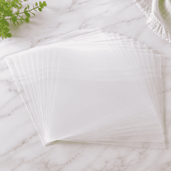 7 Mil Blank Mylar Stencil Sheets – 10 Pack, 12 x 12 Inch Clear Plastic Sheets for Cutting Machines and Craft Projects