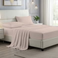 thumbnail image 3 of 100% Cotton Bed sheets, Deep Pocket, Wrinkle Resistant, Soft & Smooth Sateen 4-Piece, Queen Blush by Purity Home, 3 of 13