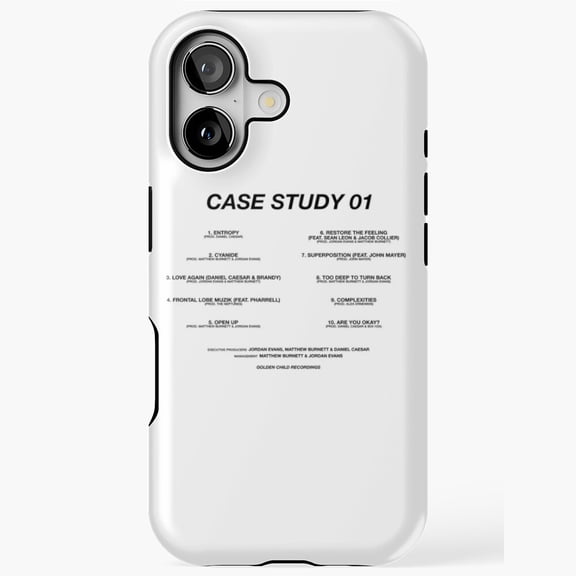 Case Study Inspired Daniel Caesar Tribute Artwork iPhone Case 17 through 11 Pro Max