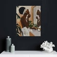 thumbnail image 5 of Nawypu African American Black Woman Bathroom Wall Art Canvas Poster Decorative with Frame  Boho Woman Art Canvas, Black Girl Art Wall Decor For Bathroom Bedroom Modern Wall Decor -, 5 of 5