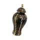 thumbnail image 5 of Jarrón de cerámica de porcelana con forma de tarro de jengibre, colección artesanal, adorno de escritorio para mesa S Negro, 5 of 9