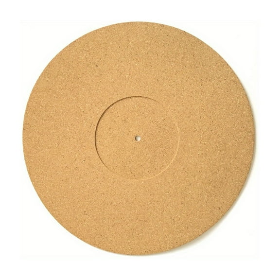 Necvior Cork Slipmat for Vinyls Records Players, 12inch AntiStatic Turntables Mats with Enhances Bass and Noise Reductions