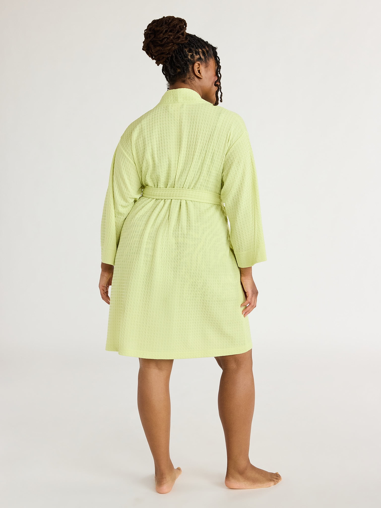 Joyspun Women's Kimono Robe, Size S to 3X